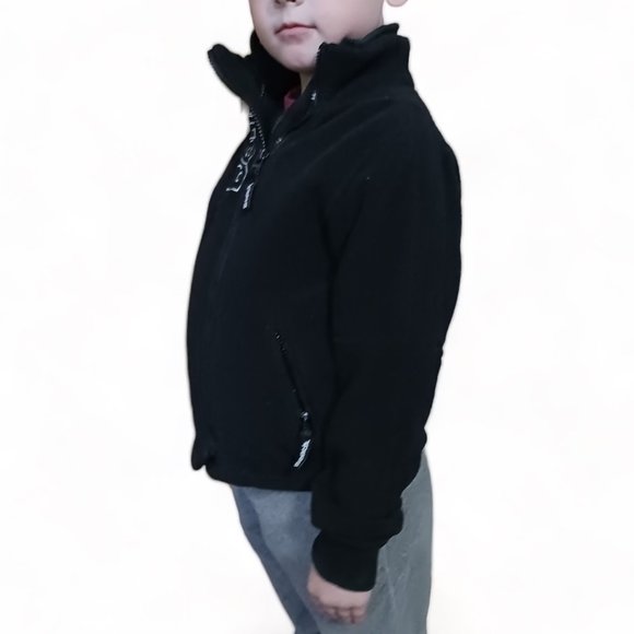 Boys Bench Black Fleece Zippered Jacket Size 5-6 YRS - Picture 5 of 13